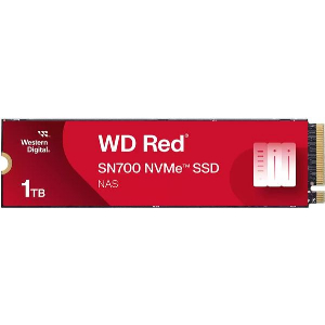 SSD WESTERN DIGITAL SN700 RED NAS 1TB NVME PCIE GEN 3.0 X4 M.2 2280 WDS100T1R0C