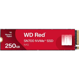 SSD WESTERN DIGITAL SN700 RED NAS 250GB NVME PCIE GEN 3.0 X4 M.2 2280 WDS250G1R0C
