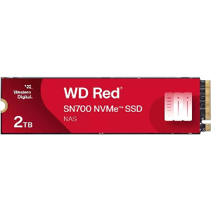 SSD WESTERN DIGITAL SN700 RED NAS 2TB NVME PCIE GEN 3.0 X4 M.2 2280 WDS200T1R0C