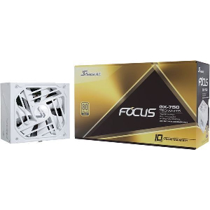 PSU SEASONIC FOCUS GX-750 750W 80 PLUS GOLD FULL MODULAR ATX 3.1/PCIE 5.1 WHITE (2024)