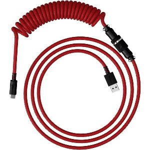 ΚΑΛΩΔΙΟ ΠΛΗΚΤΡΟΛΟΓΙΟΥ HYPERX USB-C COILED CABLE RED-BLACK (6J677AA)