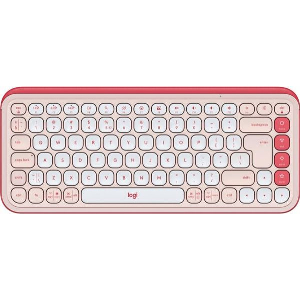 ΠΛΗΚΤΡΟΛΟΓΙΟ LOGITECH 920-013073 POP ICON KEYS WIRELESS BLUETOOTH ROSE & OFF-WHITE