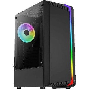 CASE AEROCOOL BIONIC-G V2 TEMPERED GLASS BLACK