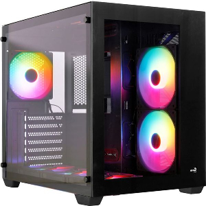 CASE AEROCOOL DRYFT-BK-V2 MIDI TOWER TEMPERED GLASS BLACK
