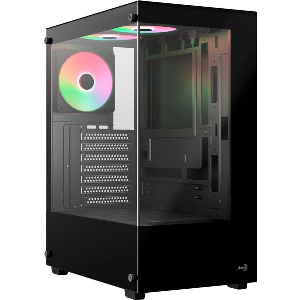 CASE AEROCOOL PIVOT-G-BK-V3 MIDI TOWER TEMPERED GLASS BLACK