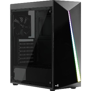 CASE AEROCOOL SHARD-G-BK MIDI TOWER TEMPERED GLASS BLACK