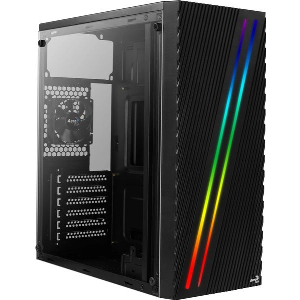 CASE AEROCOOL STREAK MIDI TOWER WINDOW BLACK