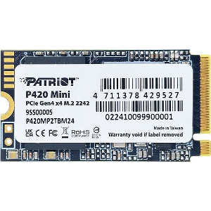 SSD PATRIOT P420 MINI 480GB NVME PCIE GEN4 X4 M.2 2242 P420MP480GM24