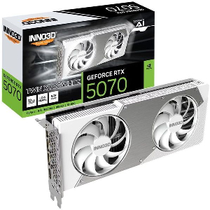 VGA INNO3D NVIDIA GEFORCE RTX 5070 TWIN X2 OC WHITE 12GB GDDR7