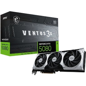 VGA MSI VENTUS NVIDIA GEFORCE RTX 5080 3X OC PLUS 16GB GDDR7 RETAIL
