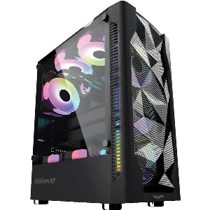 ARMAGGEDDON GAMING PC CASE DUAL CHAMBER WITH 3 ARGB FANS TRITRON 3 BLACK TRITRON3-B