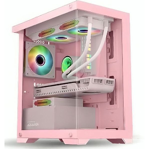 ARMAGGEDDON GAMING PC CASE MATX AQUARON PINK AQUARONP