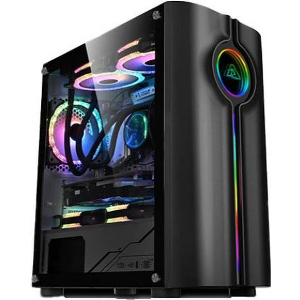 ARMAGGEDDON PC CASE TRON HOLO 3 MATX BLACK HOLO3B