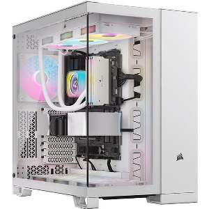 CASE CORSAIR 6500X ICUE LINK RGB DUAL CHAMBER TEMPERED GLASS MIDI-TOWER WHITE