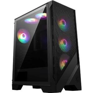 CASE MSI MAG FORGE 120A AIRFLOW MIDI TOWER TRANSPARENT BLACK