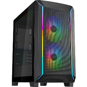 CASE SILVERSTONE FARA 312Z BLACK TEMPERED GLASS SST-FA312Z-BG