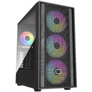 COOLERMASTER MASTERBOX 600 BLACK EATX TG USB 3.2 GEN2 3X 140MM ARGB 1X 120MM