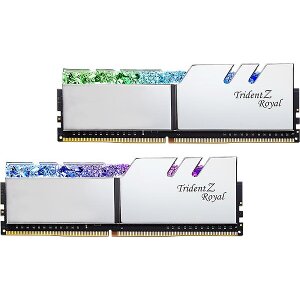 RAM G.SKILL F4-3600C16D-32GTRSC 32GB (2X16GB) DDR4 3600MHZ TRIDENT Z ROYAL SILVER DUAL KIT