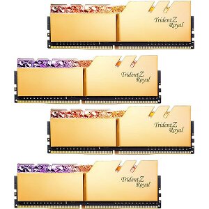 RAM G.SKILL F4-3600C16Q-32GTRGC 32GB (4X8GB) DDR4 3600MHZ TRIDENT Z ROYAL GOLD QUAD KIT