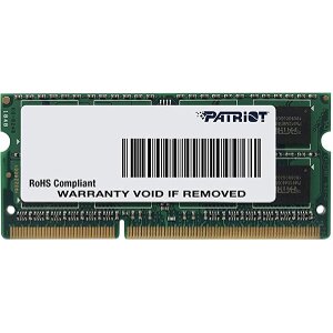 RAM PATRIOT PSD34G1600L81S SIGNATURE LINE FOR ULTRABOOK 4GB SO-DIMM DDR3 1600MHZ