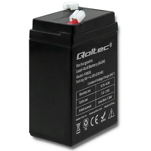 QOLTEC 53032 AGM BATTERY 6V 4.5AH MAX. 67.5A