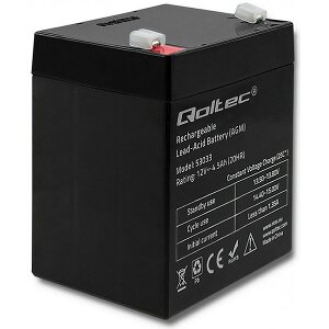 QOLTEC 53033 AGM BATTERY 12V 4.5AH MAX 67.5A