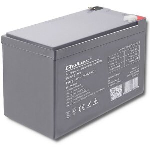 QOLTEC 53049 AGM BATTERY 12V 12AH