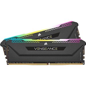 RAM CORSAIR CMH16GX4M2E3200C16 VENGEANCE RGB PRO BLACK 16GB (2X8GB) DDR4 3200MHZ DUAL KIT