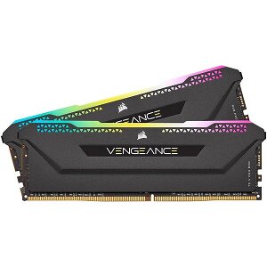RAM CORSAIR CMH32GX4M2Z3600C18 VENGEANCE RGB PRO BLACK 32GB (2X16GB) DDR4 3600MHZ DUAL KIT