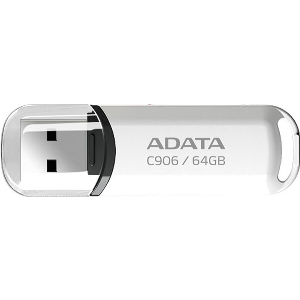 ADATA AC906-64G-RWH CLASSIC C906 64GB USB2.0 FLASH DRIVE WHITE
