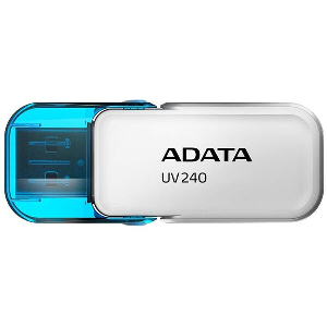 ADATA AUV240-64G-RWH UV240 64GB USB 2.0 FLASH DRIVE WHITE