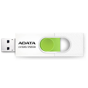 ADATA AUV320-256G-RWHGN UV320 256GB USB 3.2 FLASH DRIVE WHITE/GREEN