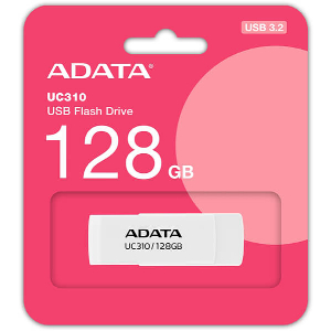 ADATA UC310-128G-RWH UC310 128GB USB 3.2 FLASH DRIVE WHITE