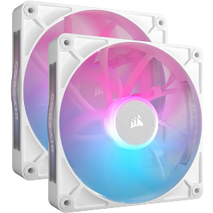 CORSAIR CO-9051024-WW RX140 ICUE LINK RGB FAN STARTER KIT 2 X 140MM WHITE WITH ICUE LINK SYSTEM HUB