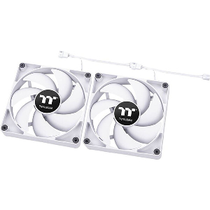 THERMALTAKE CT120 PC COOLING FAN WHITE 2-PACK 4-PIN PWM