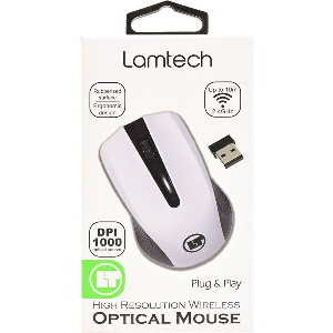 LAMTECH 2,4G WIRELESS MOUSE WHITE LAM021271