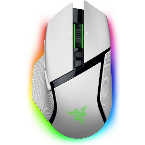 RAZER BASILISK V3 PRO 35K WHITE WIRELESS MOUSE - OPTICAL SWITCHES - TILT WHEEL - 11 BUTTONS