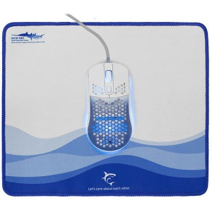 WHITE SHARK 6D MOUSE & MOUSE PAD MEGALODON GMP-2201