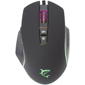 WHITE SHARK RGB GAMING MOUSE GARETH 6400 DPI BLACK GM-5009B