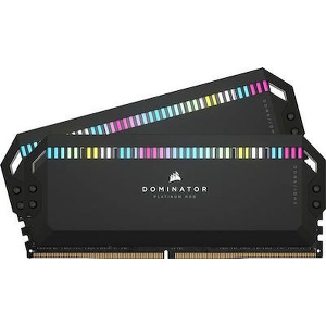 RAM CORSAIR DOMINATOR PLATINUM RGB 32GB (2X16GB) DDR5 6000MHZ CL30 INTEL XMP CMT32GX5M2B6000C30