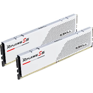 RAM G.SKILL RIPJAWS S5 WHITE 32GB (2X16GB) DDR5 6000MT/S CL32 INTEL XMP F5-6000J3238F16GX2-RS5W