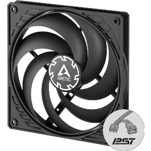ARCTIC P14 SLIM PWM PST 140MM LOW-PROFILE PWM FAN WITH CABLE SPLITTER BLACK ACFAN00268A