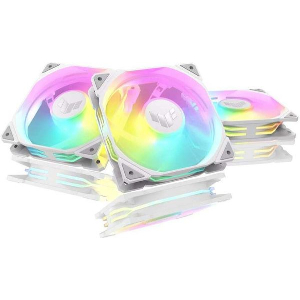 ASUS TUF GAMING TR120 ARGB REVERSE 3IN1 WHITE COMPUTER CASE AIR COOLER 12 CM