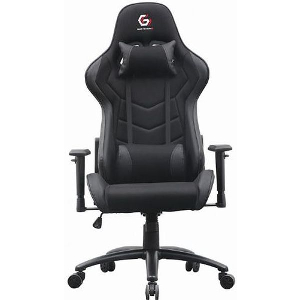 GEMBIRD GAMING CHAIR LEATHER BLACK GC-01-BL