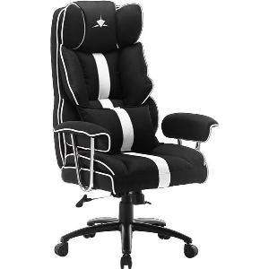 WHITE SHARK EXTRA SOFT GAMING CHAIR BLACK-WHITE LE MANS LEMANS-BW
