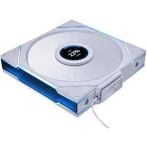 LIAN LI UNI FAN TL-LCD WIRELESS REVERSE 140 WHITE (1PC) CASE FAN - NO CONTROLLER INCLUDED