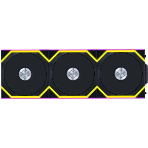LIAN LI UNIFAN SL WIRELESS 120 - 3PCS BLACK (TRIPLE PACK INCLUDE CONTROLLER) - CASE FAN