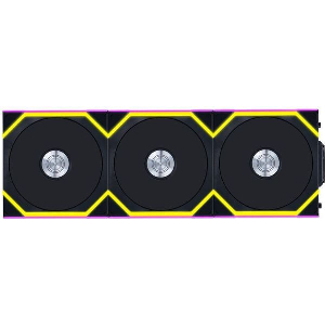 LIAN LI UNIFAN SL WIRELESS 120 - 3PCS REVERSE BLACK (TRIPLE PACK INCLUDE CONTROLLER) - CASE FAN