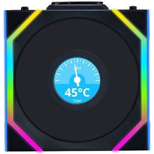 LIAN LI UNIFAN SL WIRELESS LCD 120-1PCS REVERSE BLACK - CASE FAN