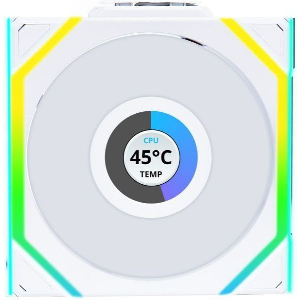 LIAN LI UNIFAN SL WIRELESS LCD 120-1PCS REVERSE WHITE - CASE FAN